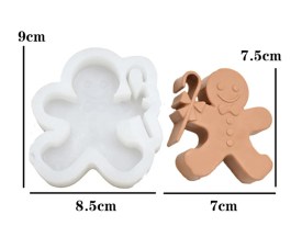 Molde silicona hombre jengibre con baston 